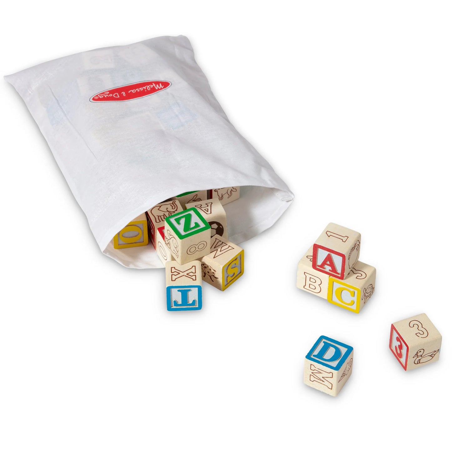 Melissa and Doug Wooden ABC/123 Blocks