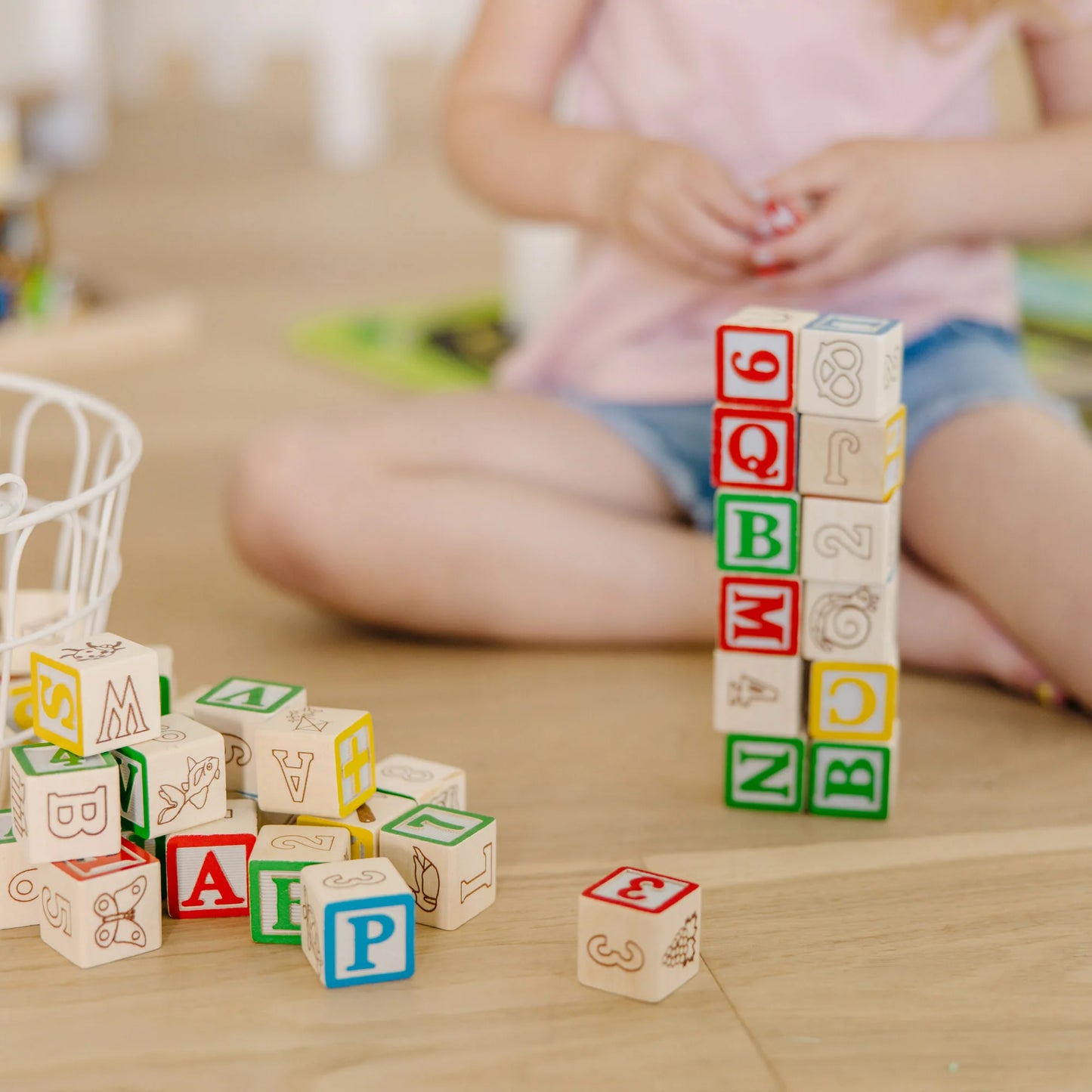 Melissa and Doug Wooden ABC/123 Blocks