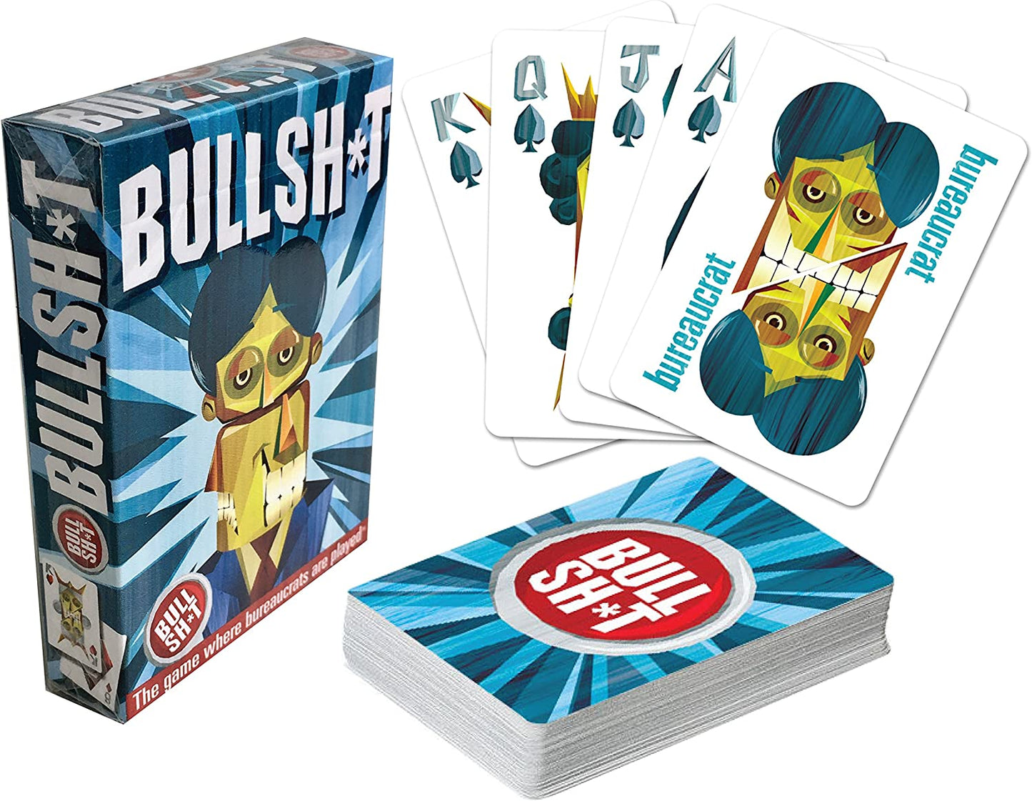 BS Button Game Expansion Pack Deck - Casino-Quality Playing Cards, Comical Jokers, and Wild Card Fun!