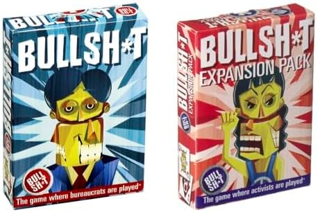 BS Button Game Expansion Pack Deck - Casino-Quality Playing Cards, Comical Jokers, and Wild Card Fun!