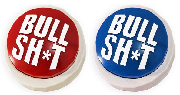 The Original Bull Sh*t Button 60 Hilarious Phrases (Big Red is The Mother of All BS (Bullshit) Buttons)