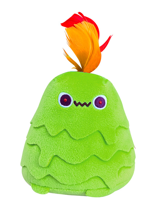 Chibi in Chief D.C. Swamp Creature Cat Toy - 4" Chibi with Beltway Bud Catnip  (Lime green)