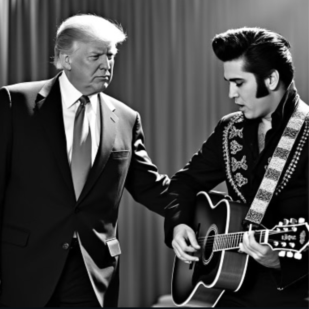 Trump Chibi Rockstar Prez - Elvis Plushie