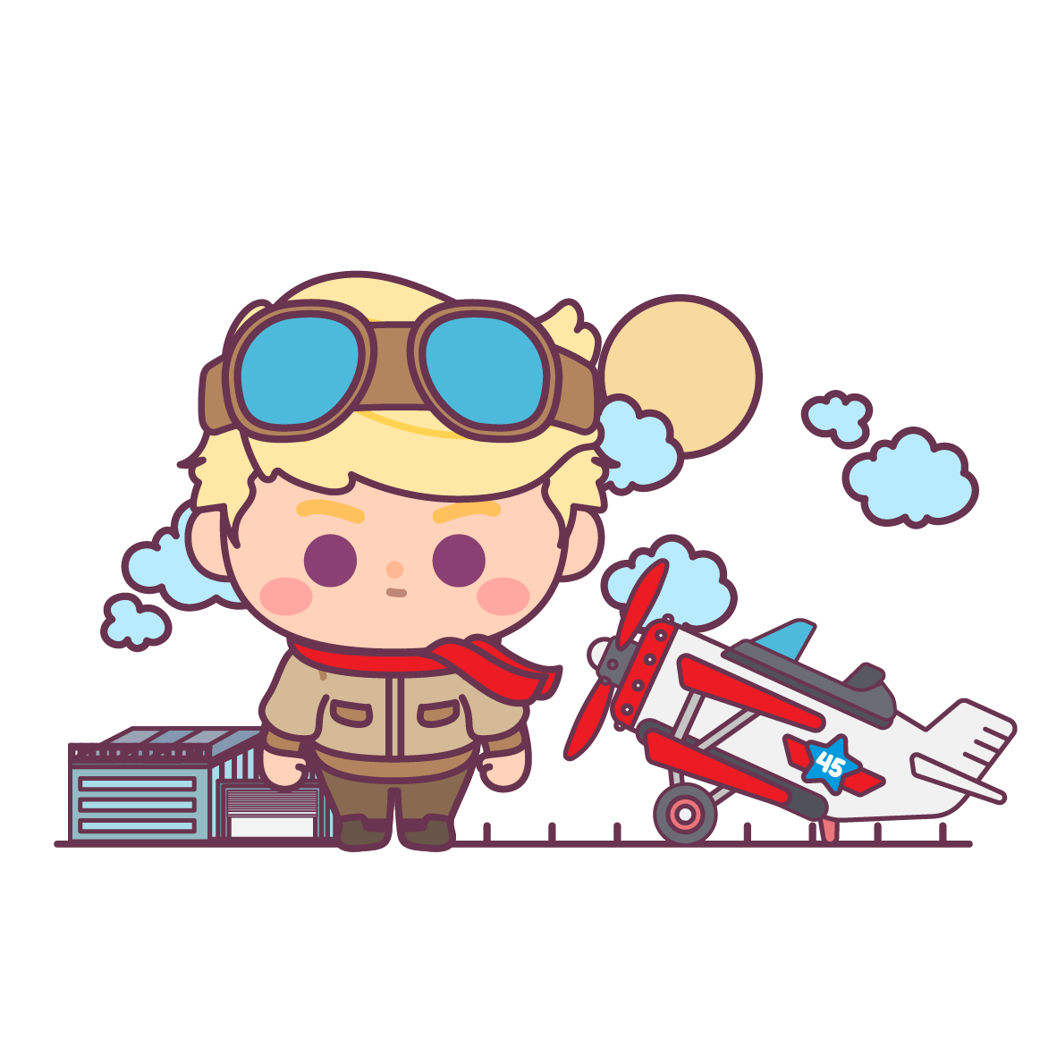 Chibi in Chief Sticker Pack - 50 Hand-Drawn Vinyl Stickers