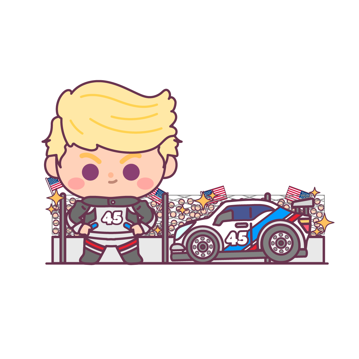 Chibi in Chief Sticker Pack - 50 Hand-Drawn Vinyl Stickers