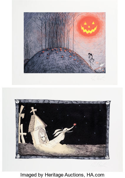 Six Nightmare Before Christmas (NBX) Limited Edition Giclees by NECA