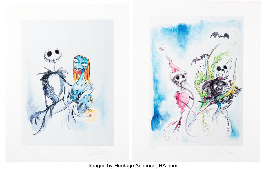 Six Nightmare Before Christmas (NBX) Limited Edition Giclees by NECA