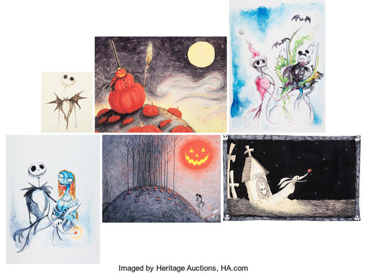 Six Nightmare Before Christmas (NBX) Limited Edition Giclees by NECA