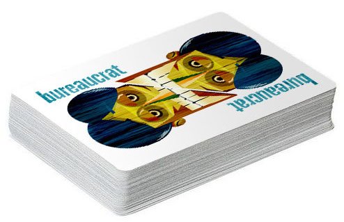 Original BS Button Game Playing Card Deck - Navigate the Nonsense with Casino-Quality Cards, Comical Jokers, and the Bureaucrat Wild Card!