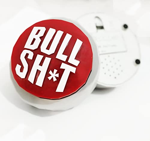 The Original Bull Sh*t Button 60 Hilarious Phrases (Big Red is The Mother of All BS (Bullshit) Buttons)