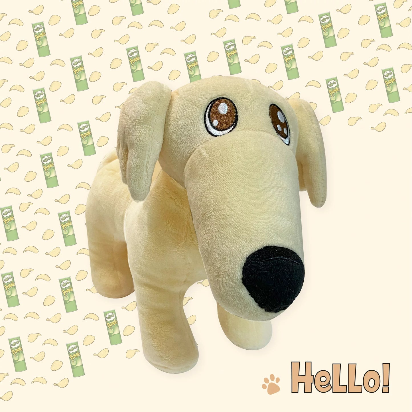 Singing Borzoi Long Nose Meme Dog Plushie - 'Let Me Do It for You' - A Symphony of Cuteness!