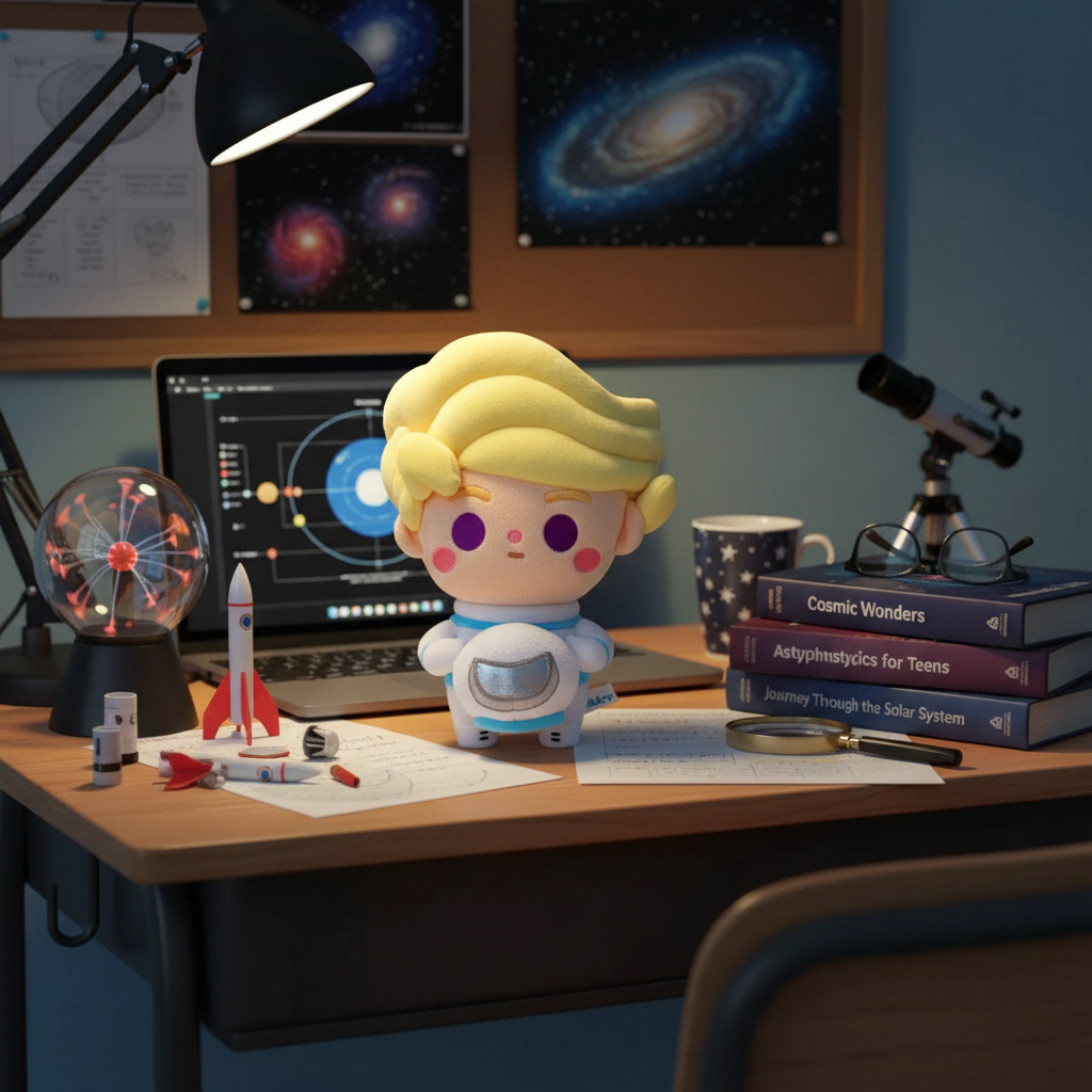 Chibi in Chief™ • Golden Hair Astronaut Edition • Luxury Limited Plush