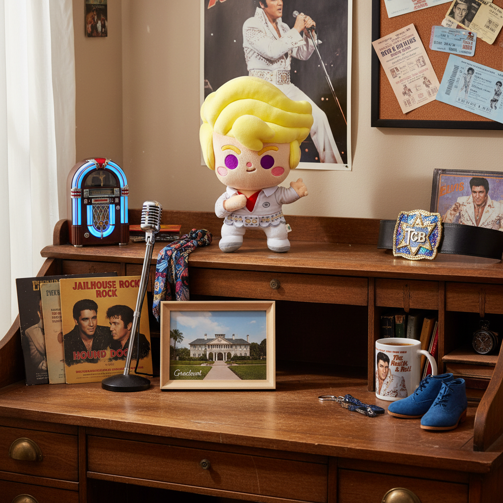 Chibi in Chief Rockstar • Bedazzled White Jumpsuit Claw Edition • Luxury King Plush