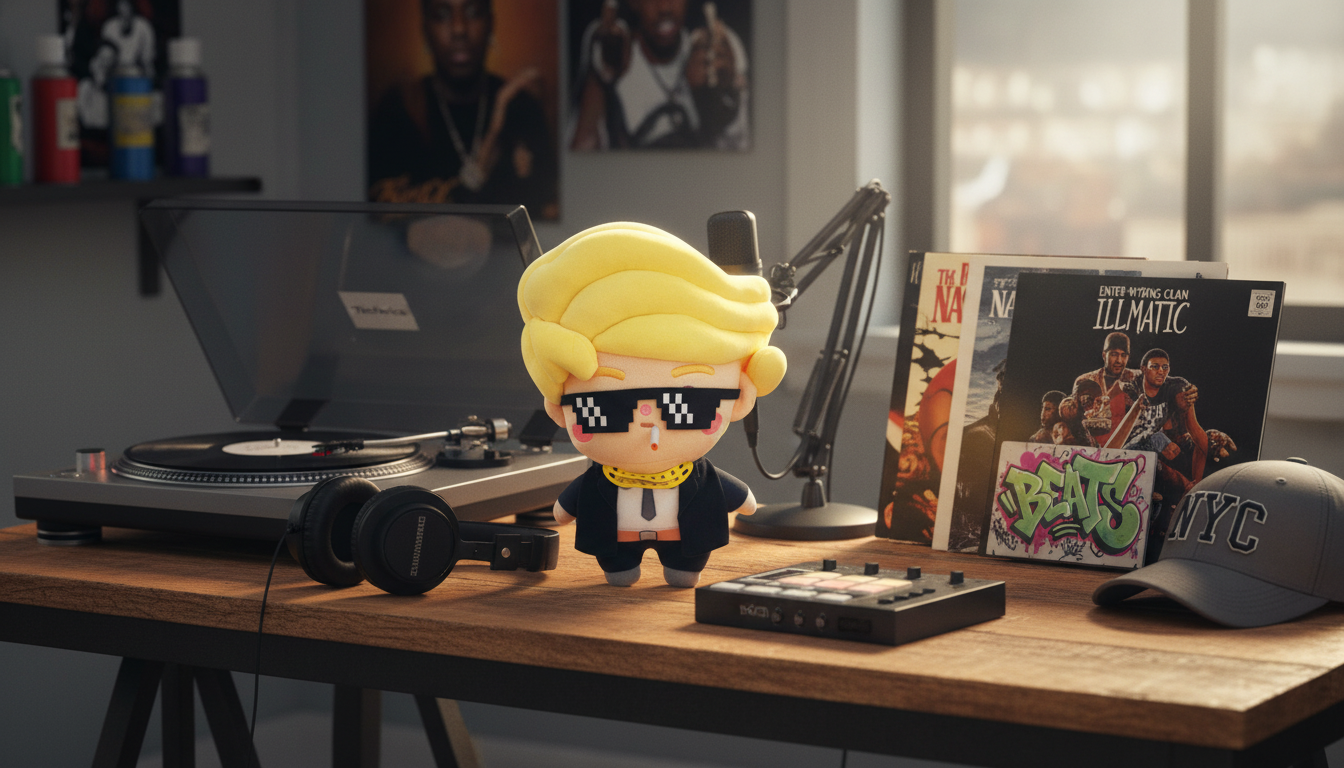 Chibi in Chief™ • Thug Life Lit Cig & Gold Bling • Ultra-Rare Luxury Plush