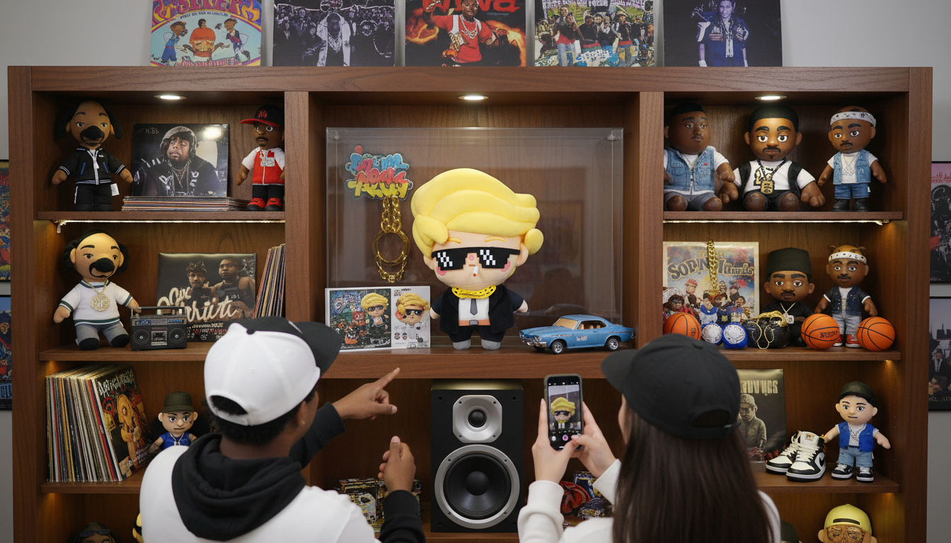 Chibi in Chief™ • Thug Life Lit Cig & Gold Bling • Ultra-Rare Luxury Plush