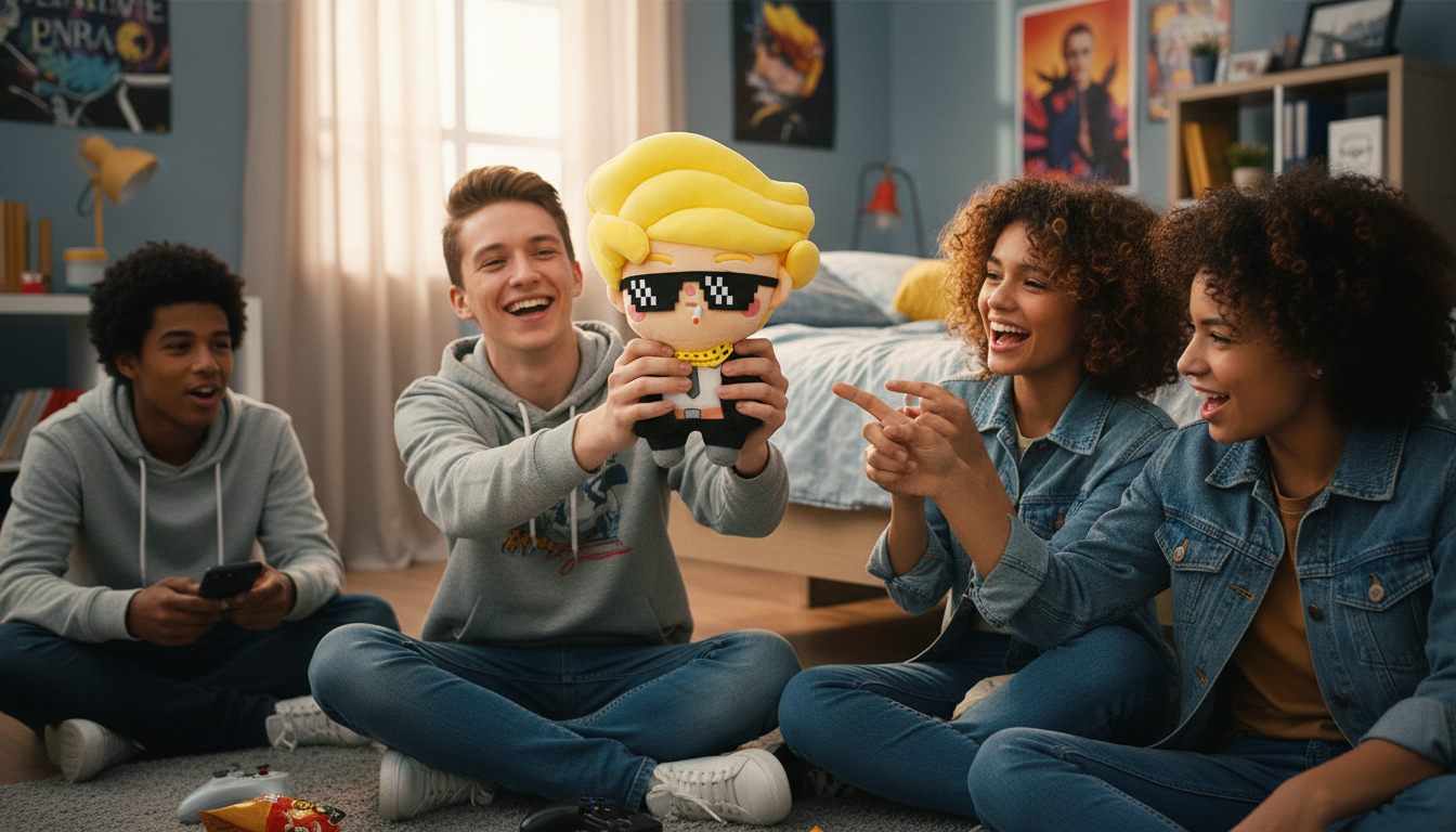 Chibi in Chief™ • Thug Life Lit Cig & Gold Bling • Ultra-Rare Luxury Plush