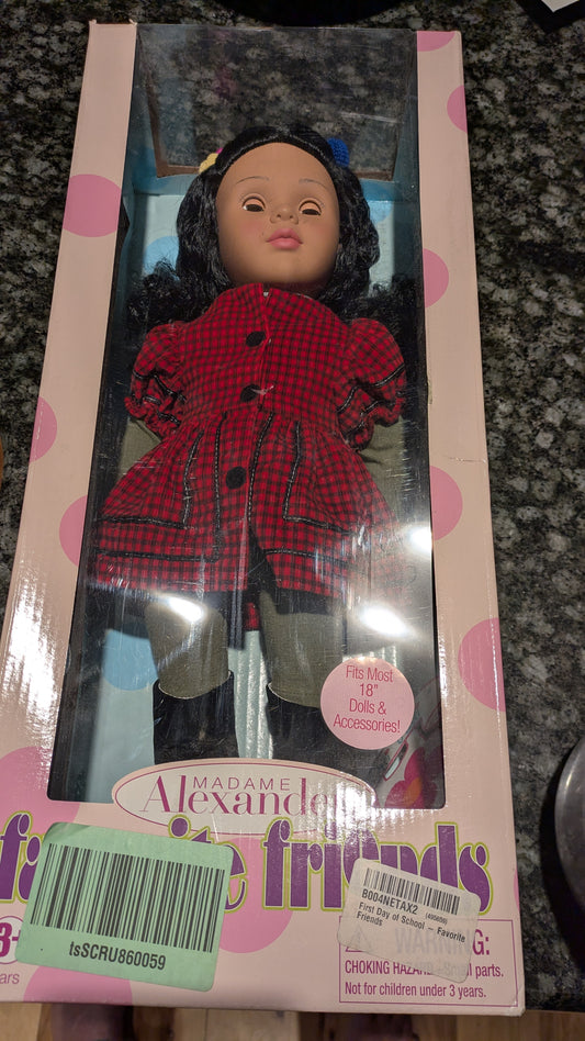 Madame Alexander "First Day of School 18" Favorite Friends Doll (Latina/African American)