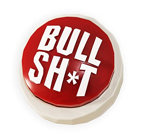 The Original BS Button Game® (60 Hilarious Bull Sh*t Phrases, Wild Cards, and Custom Bullshit Playing Cards)