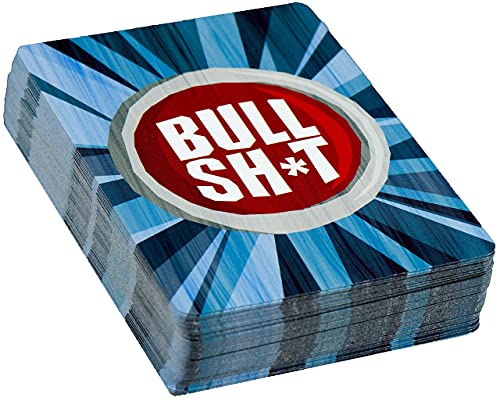 The Original BS Button Game® (60 Hilarious Bull Sh*t Phrases, Wild Cards, and Custom Bullshit Playing Cards)