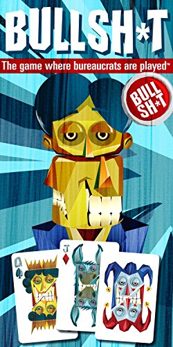 Original BS Button Game Playing Card Deck - Navigate the Nonsense with Casino-Quality Cards, Comical Jokers, and the Bureaucrat Wild Card!